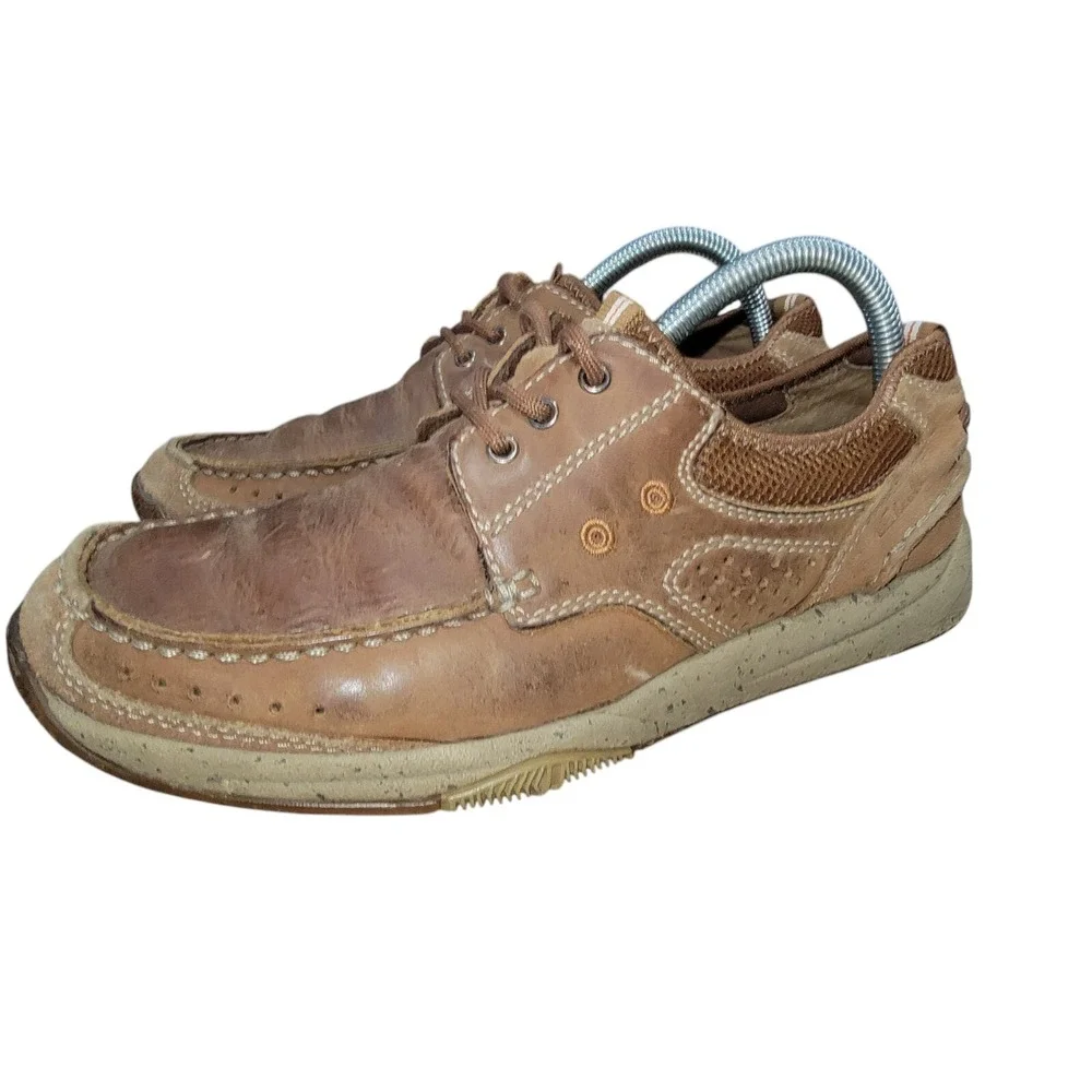 Clarks 1825 Armada Men's Brown Leather Casual Boat Shoes Size 8‎ M